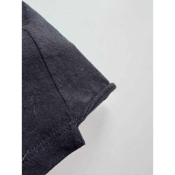 SAINT LAURENT Black Lightning Bolt Logo Burnout Short Sleeve T-Shirt, Size L - Picture 8 of 12